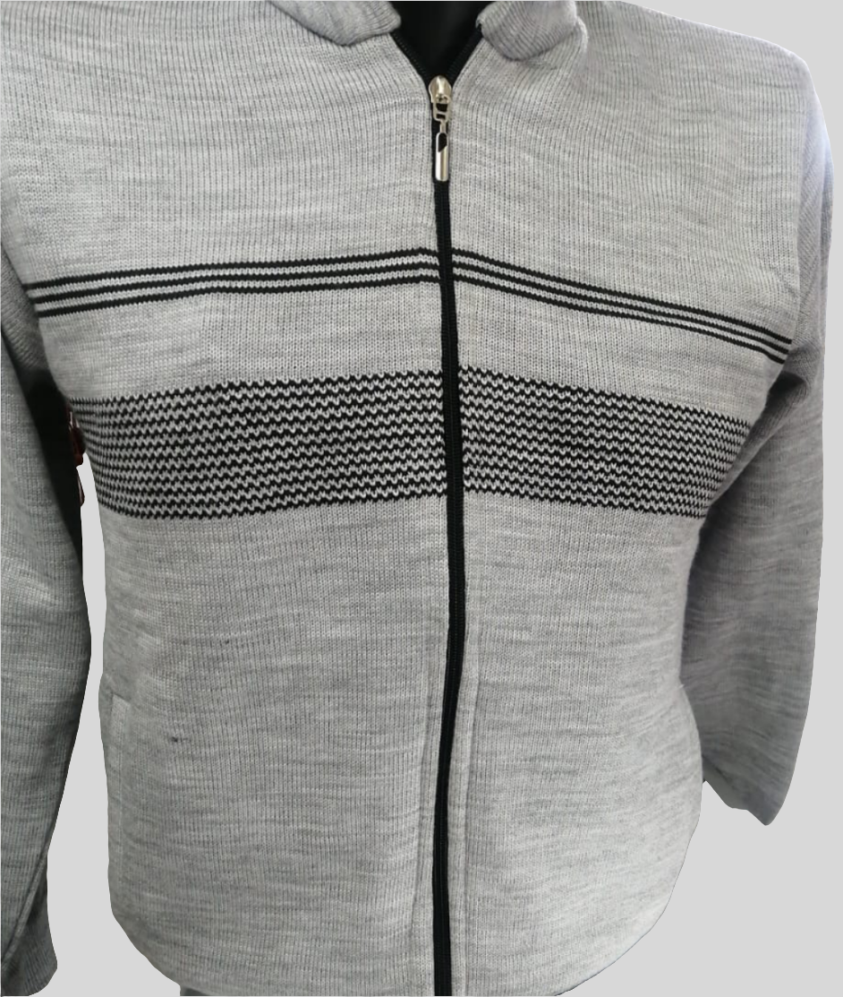 Buzo Abierto con Franjas