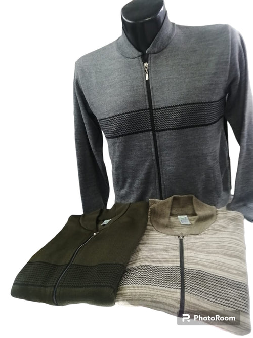 Buzo Abierto con Franjas