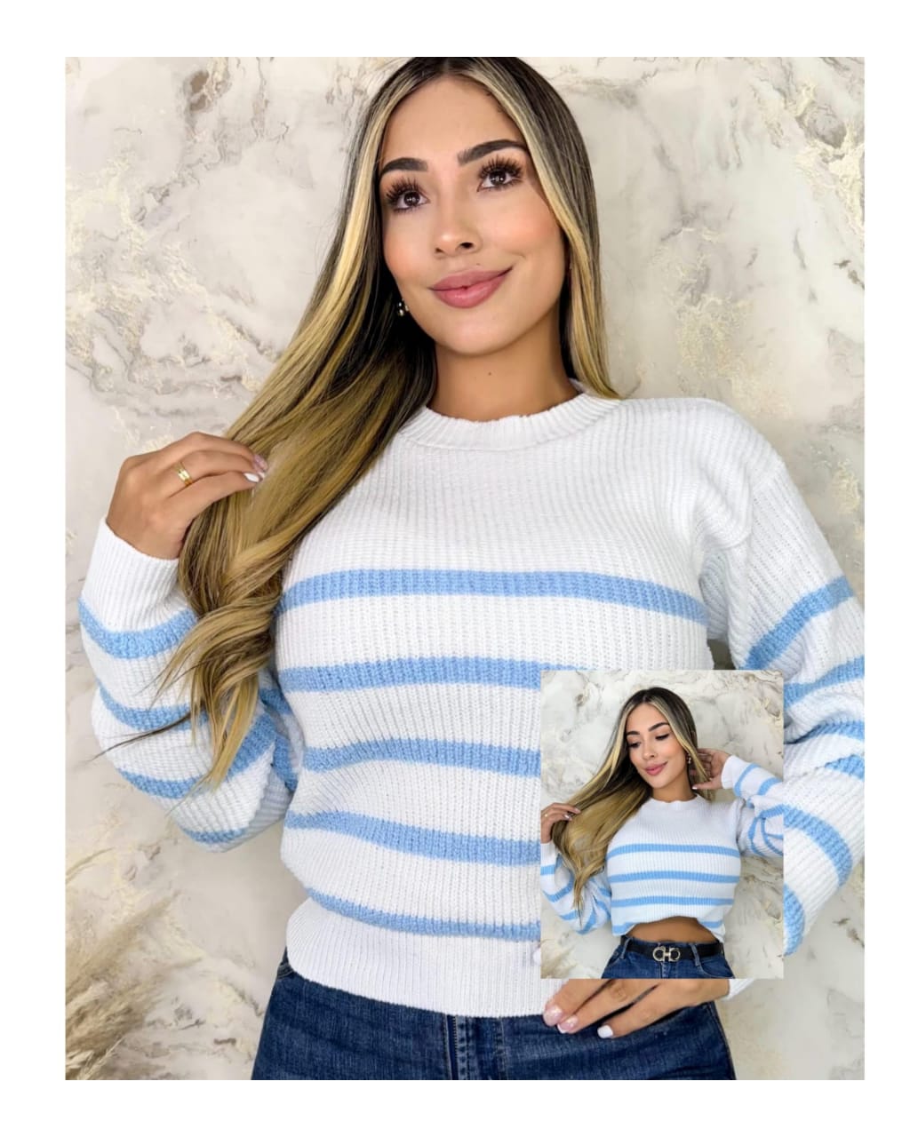 Suéter a rayas