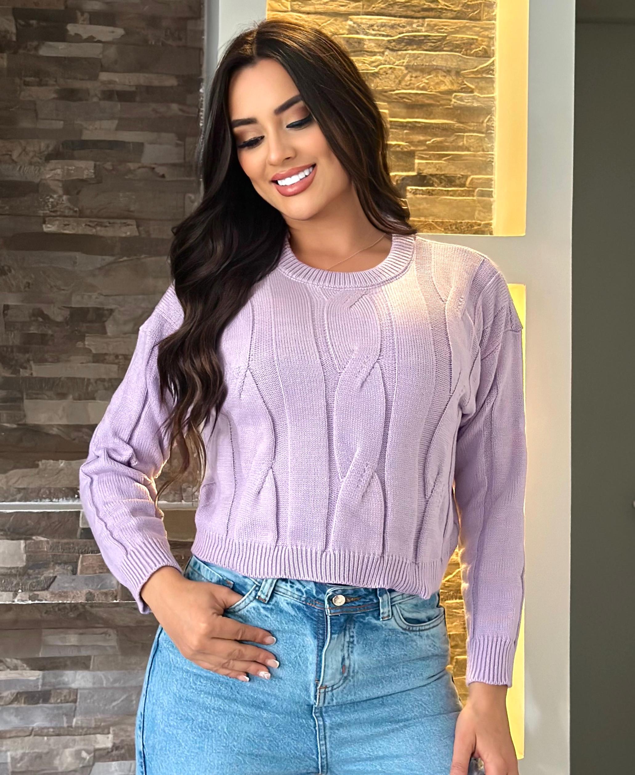 Suéter Cuello Redondo Corto