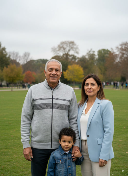 Buzo Abierto con Franjas